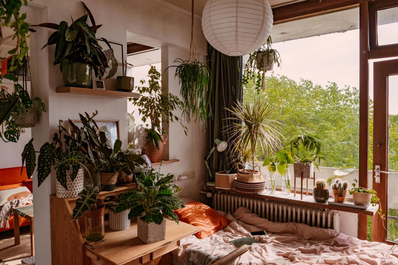 Thiết kế nội thất biệt thự phong cách vườn quê cho phòng ngủ 